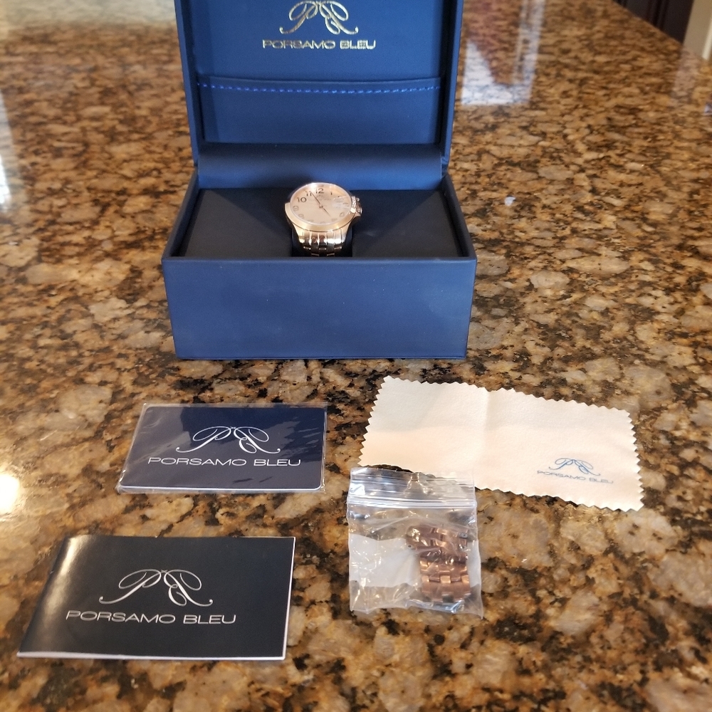 PARSAMO BLEU ROSEGOLD WATCH - Picture 2 of 11